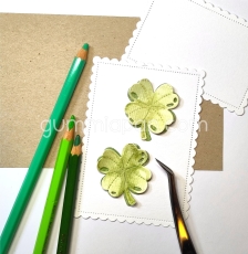 Gummiapan Stanzform Glückskleeblatt Four Leaf Clover 3.5x4.0cm PRE-ORDER Lieferbar ab 10.07.2025
