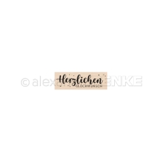 Alexandra Renke Holzstempel Herzlichen Glückwunsch 5.6x1.5cm PRE-ORDER Lieferbar ab 20.06.2025