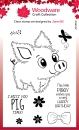 Creative Expressions Stempel Fuzzle Friends Pablo The Pig Clear Stamps