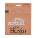 Vaessen Creative Mundart Stempel Stanzschablone von Herzen 9.0x3.8cm