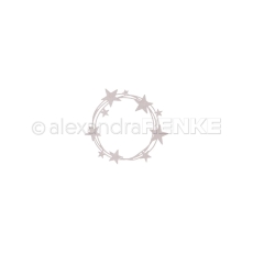 Alexandra Renke Stanzform Fröhlicher Sternenkranz 10.0x9.0cm