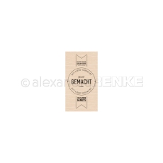 Alexandra Renke Holzstempel Selbst gemacht und mit Liebe verpackt 3.0x6.0cm