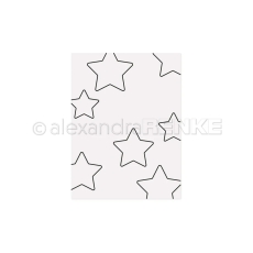 Alexandra Renke Prägeschablone Sterne Outline 15.2x20.5cm
