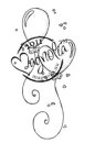 Magnolia Clingstempel Herzballon Lovely 4x8.5cm